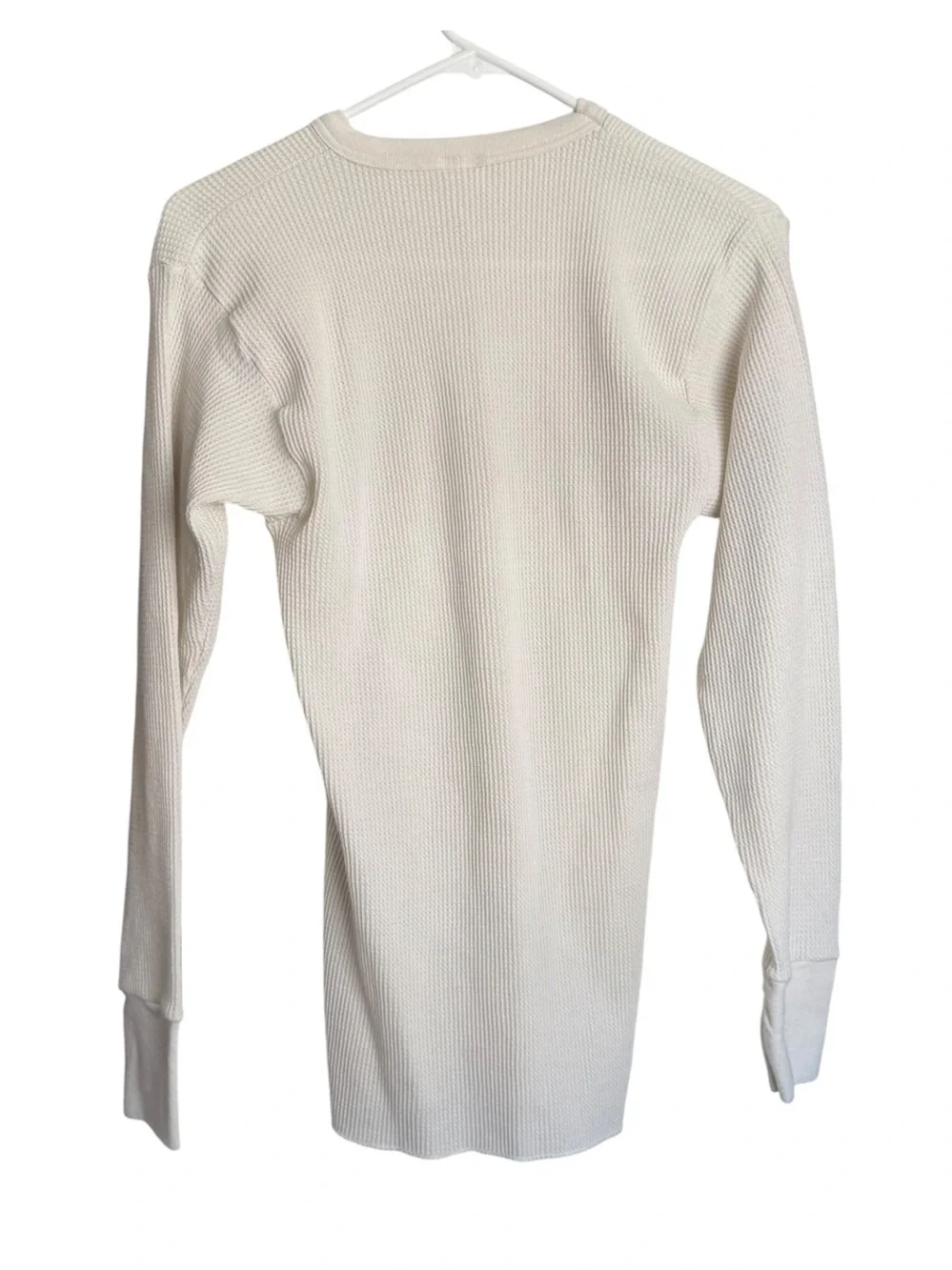 Indera Men's Thermal Waffle Knit Long Sleeve Top Crewneck Size Large Base Layer